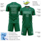 Custom Kelly Green White Geometric Shape Sublimation Soccer Uniform Jersey Limited