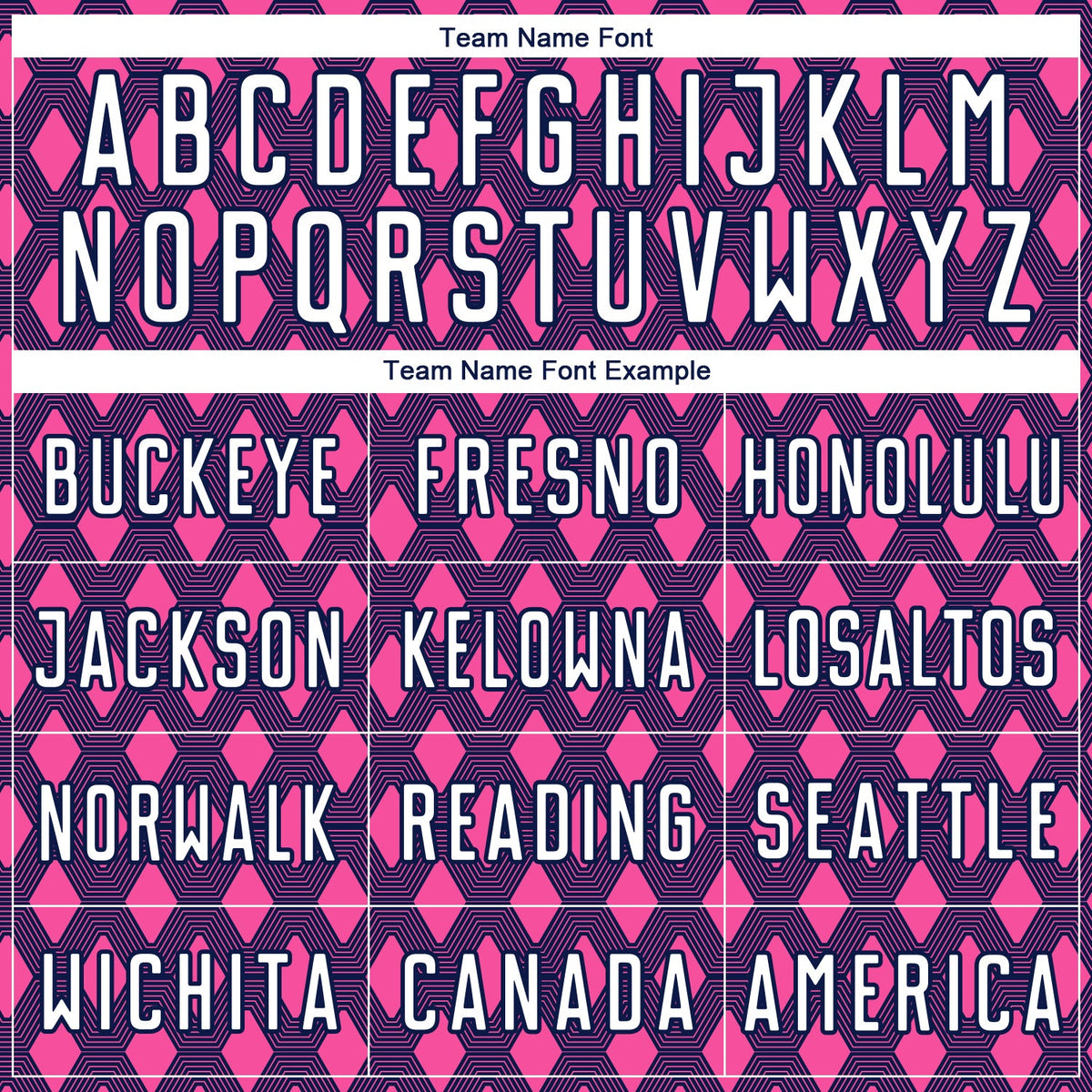 Custom Navy White-Pink Geometric Shape Sublimation Soccer Uniform Jersey Limited