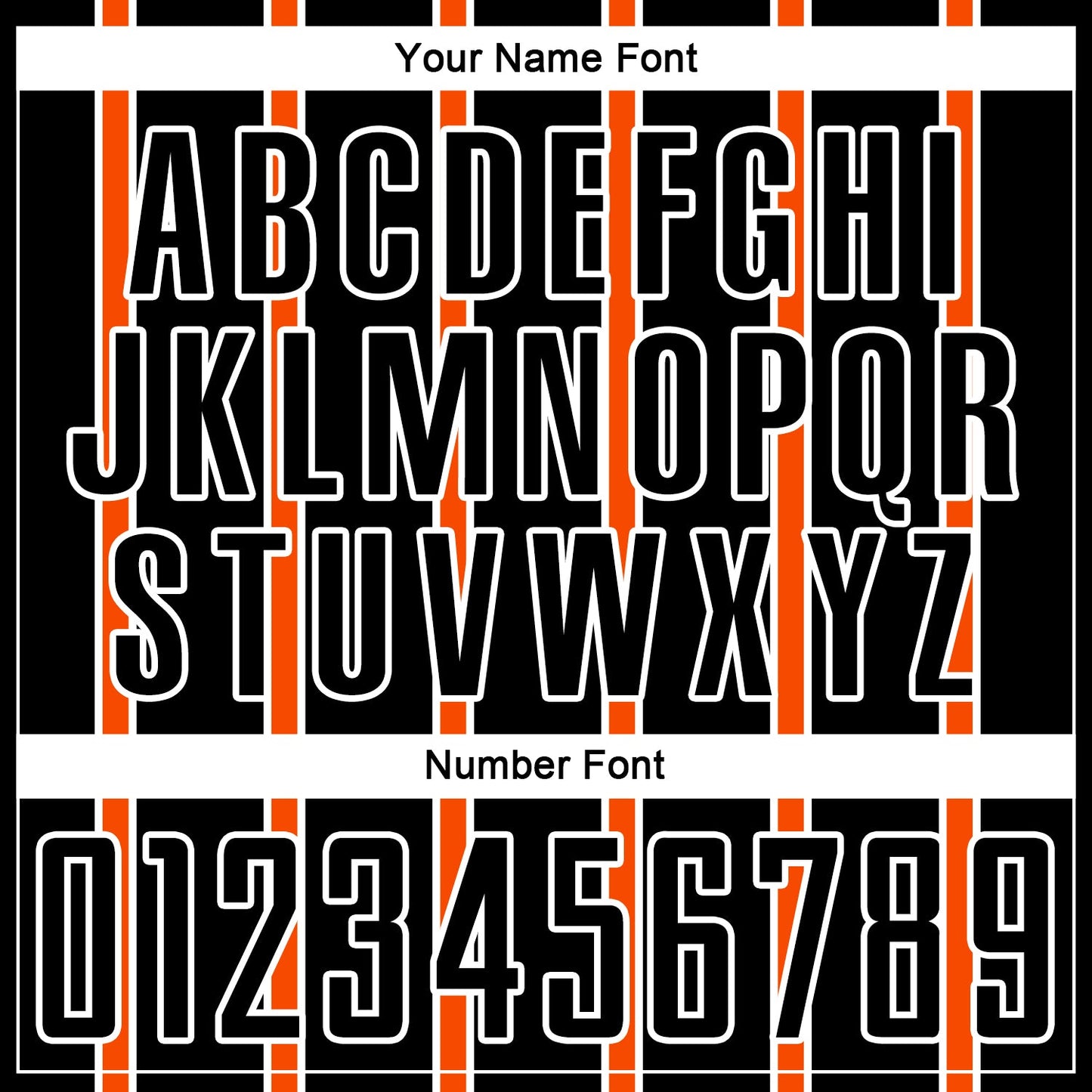 Custom Black Orange-White Stripe Line Sublimation Soccer Uniform Jersey Limited