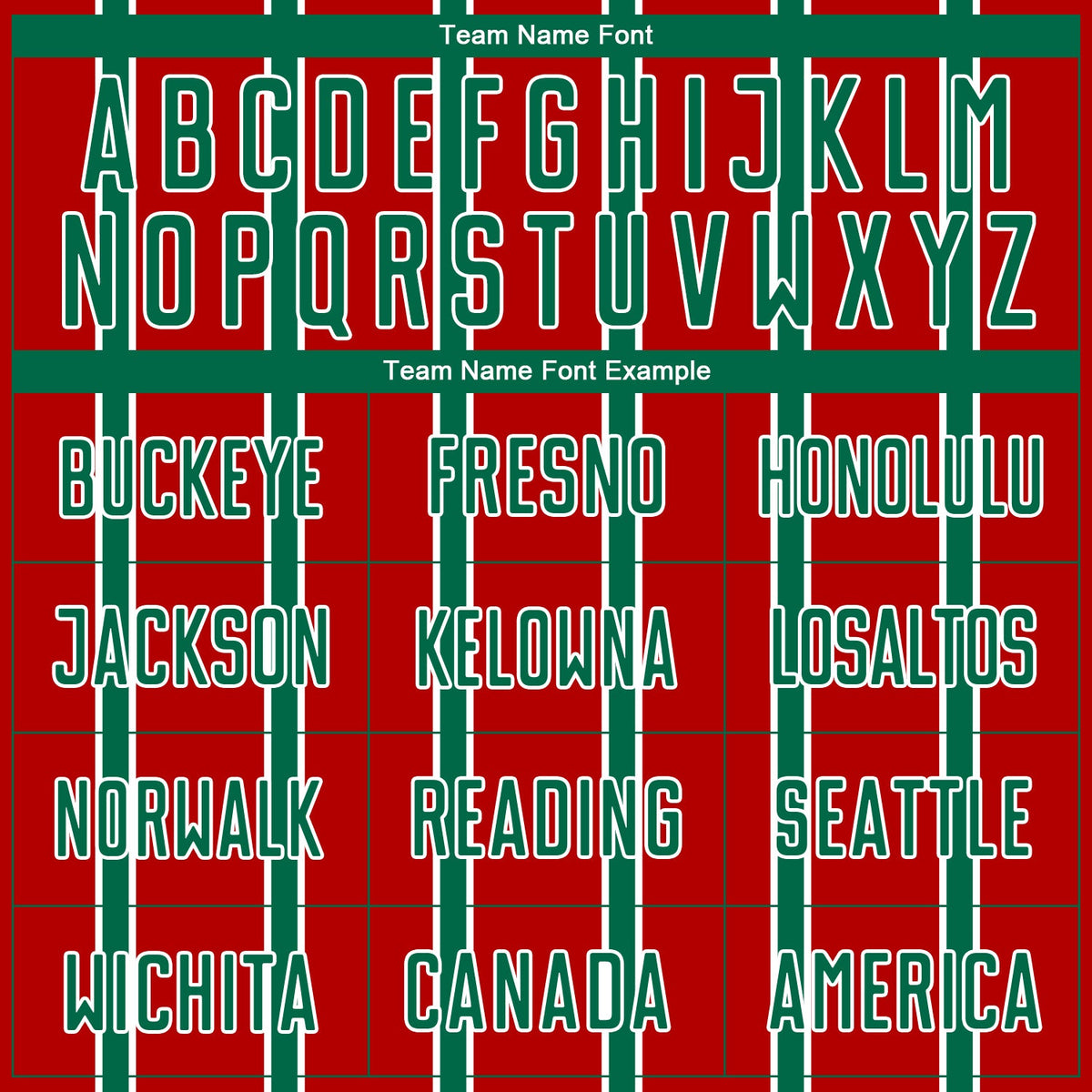 Custom Red Kelly Green-White Stripe Line Sublimation Soccer Uniform Jersey Limited