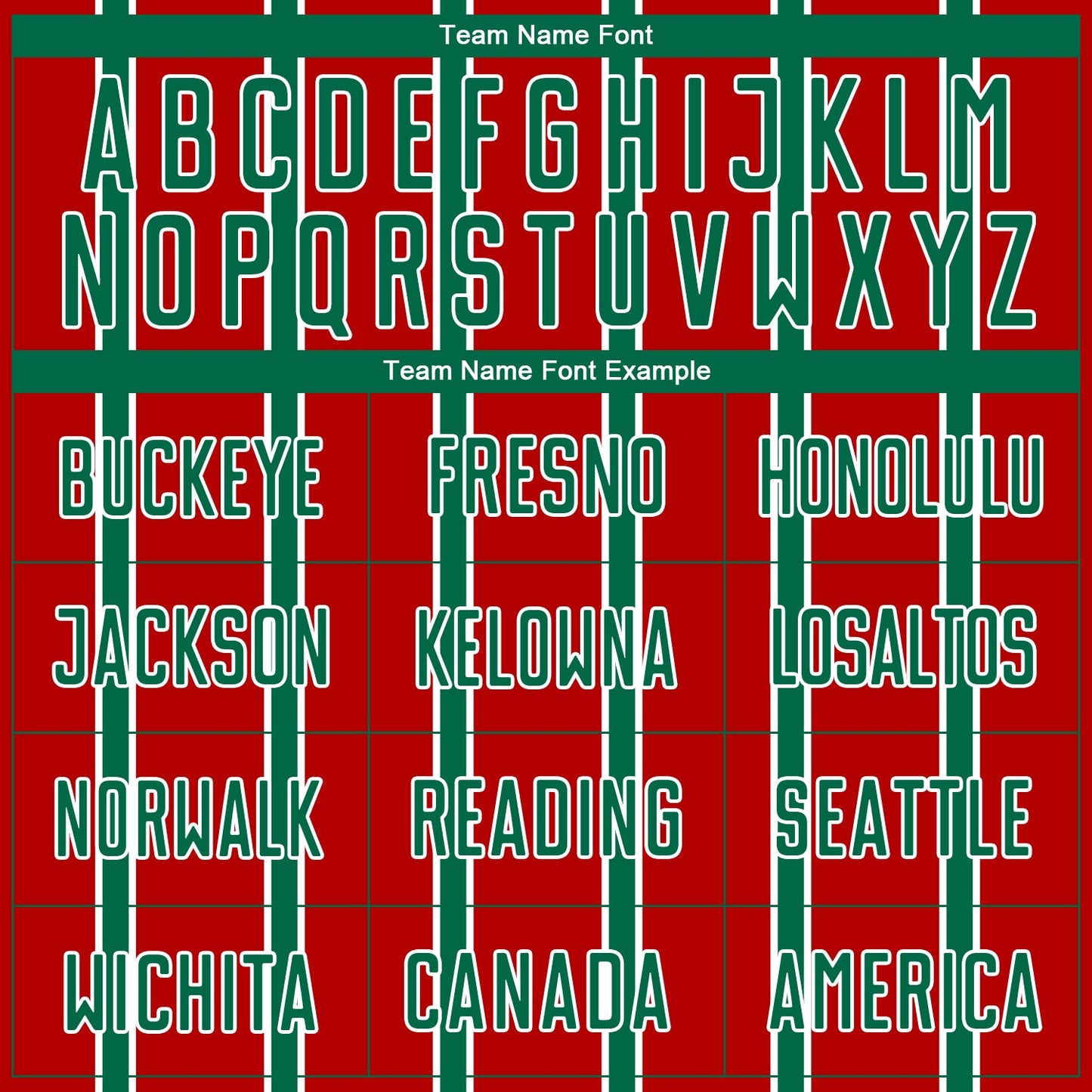 Custom Red Kelly Green-White Stripe Line Sublimation Soccer Uniform Jersey Limited