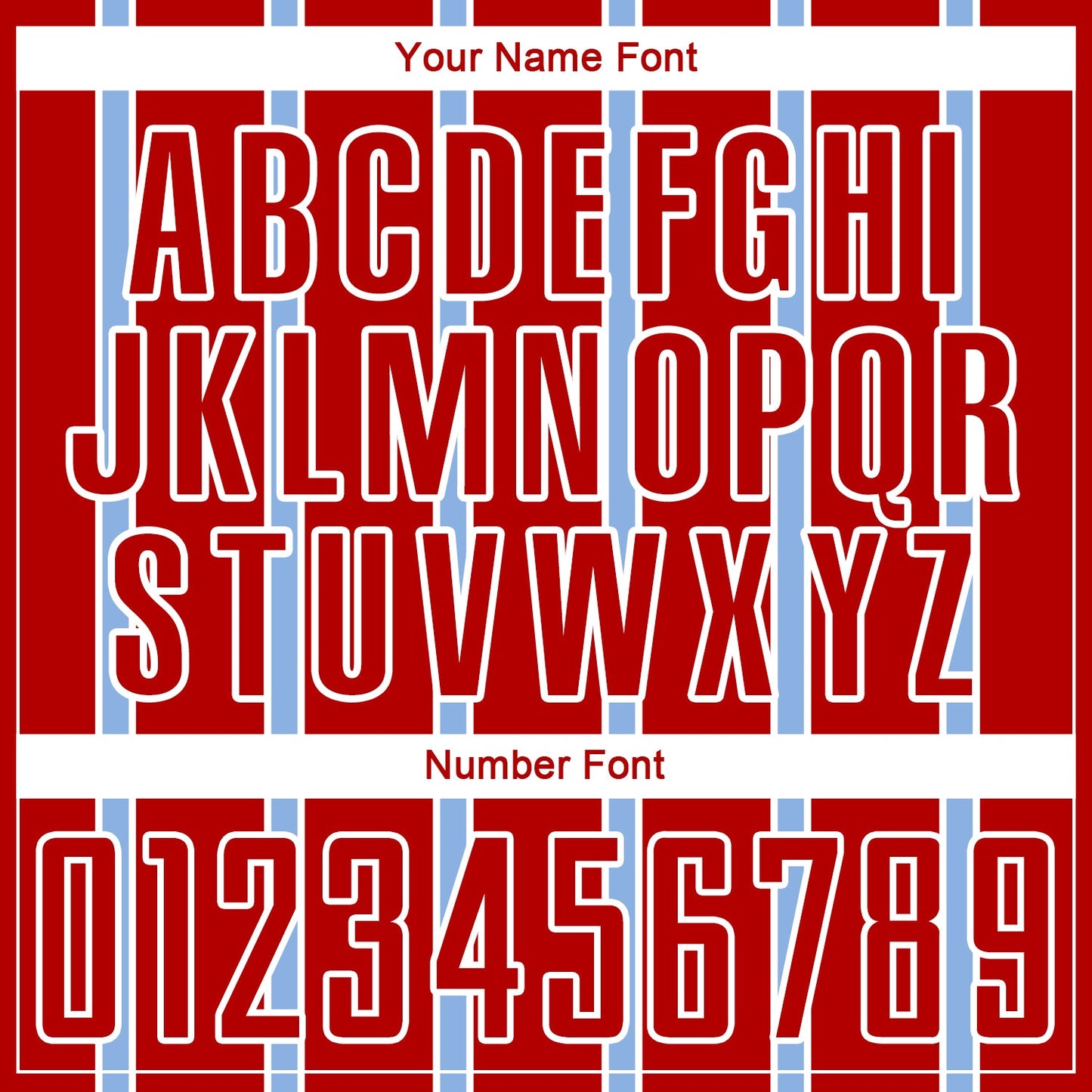 Custom Red Light Blue-White Stripe Line Sublimation Soccer Uniform Jersey Limited