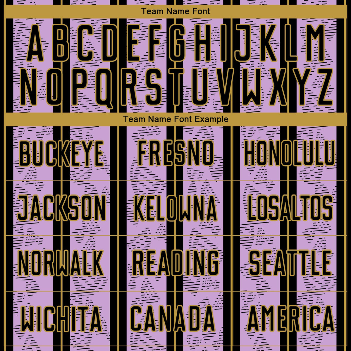 Custom Light Purple Black-Old Gold Stripe Line Sublimation Soccer Uniform Jersey Limited