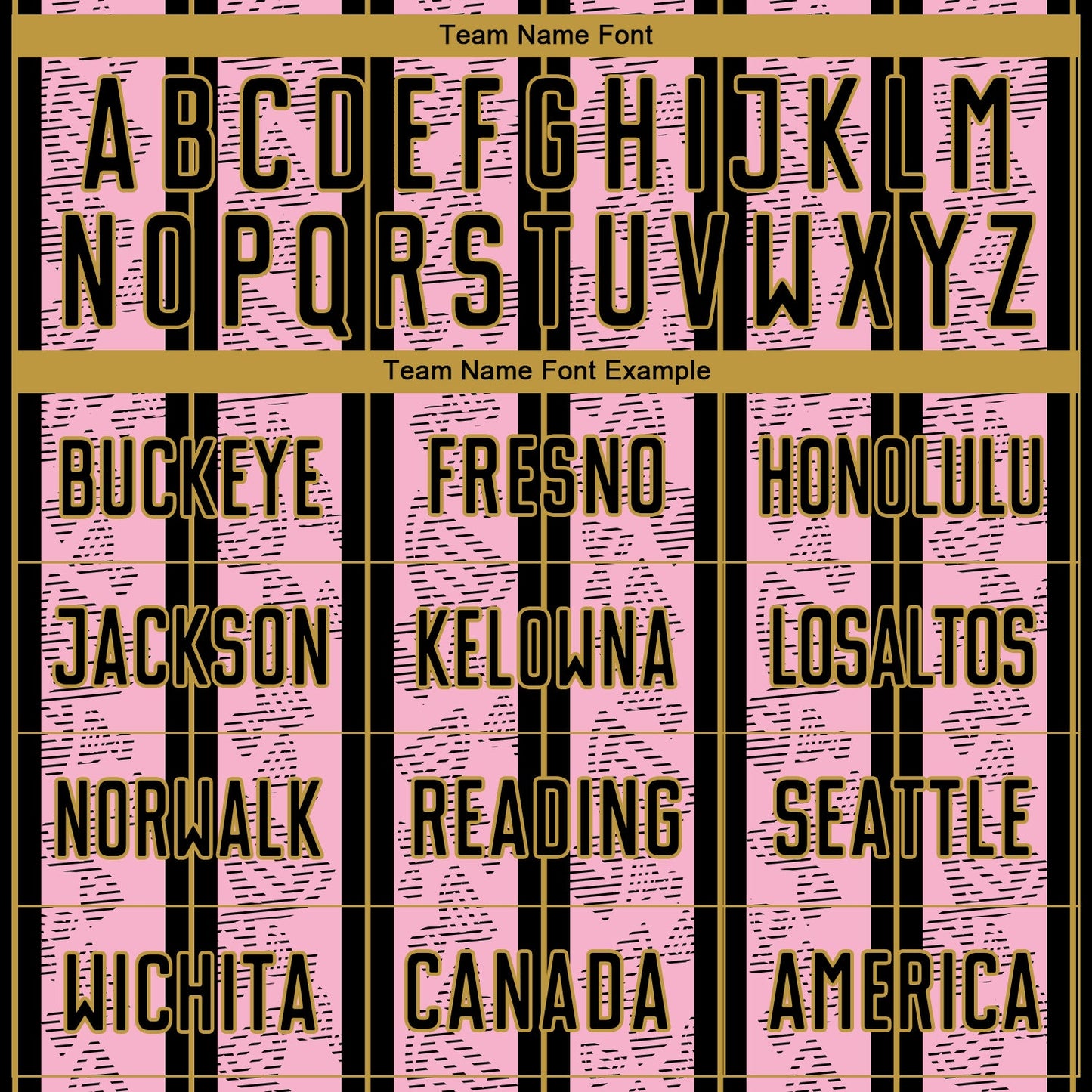 Custom Light Pink Black-Old Gold Stripe Line Sublimation Soccer Uniform Jersey Limited