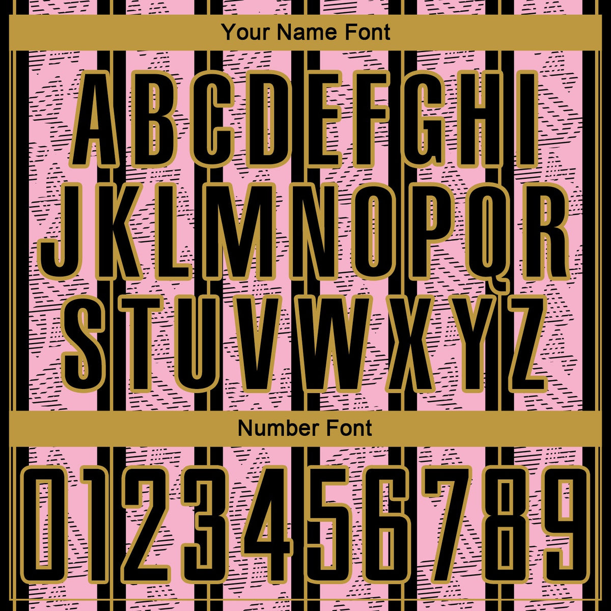 Custom Light Pink Black-Old Gold Stripe Line Sublimation Soccer Uniform Jersey Limited