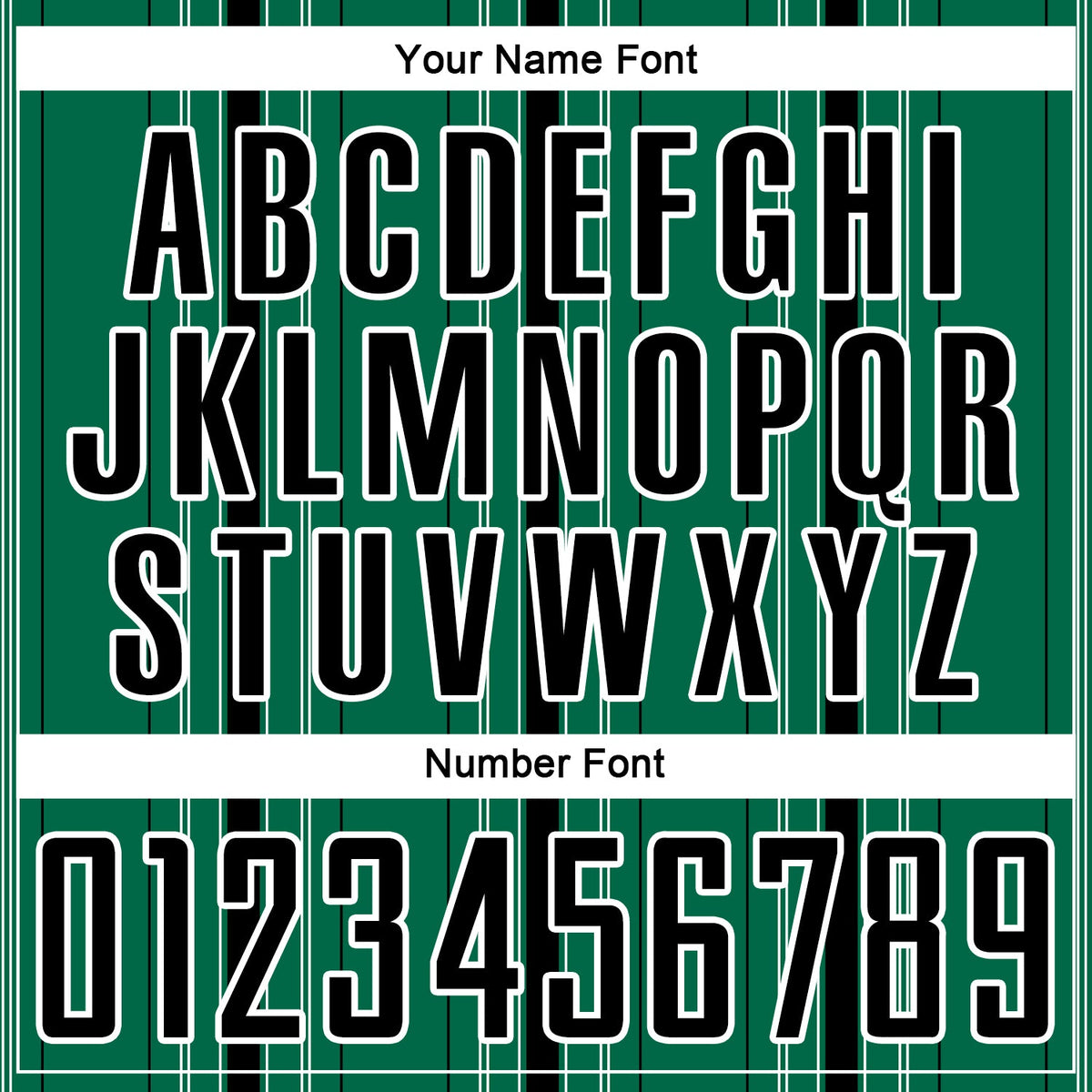 Custom Kelly Green Black-White Stripe Sublimation Soccer Uniform Jersey Limited