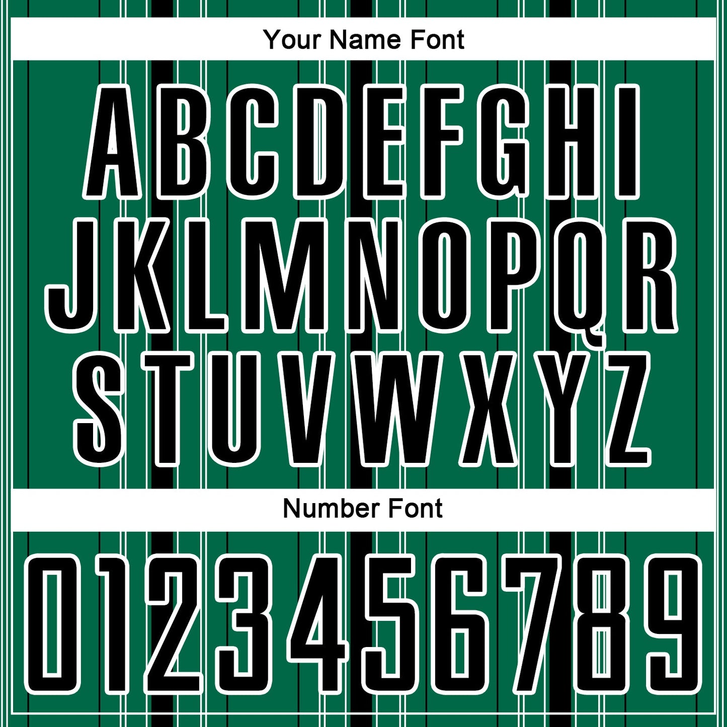 Custom Kelly Green Black-White Stripe Sublimation Soccer Uniform Jersey Limited