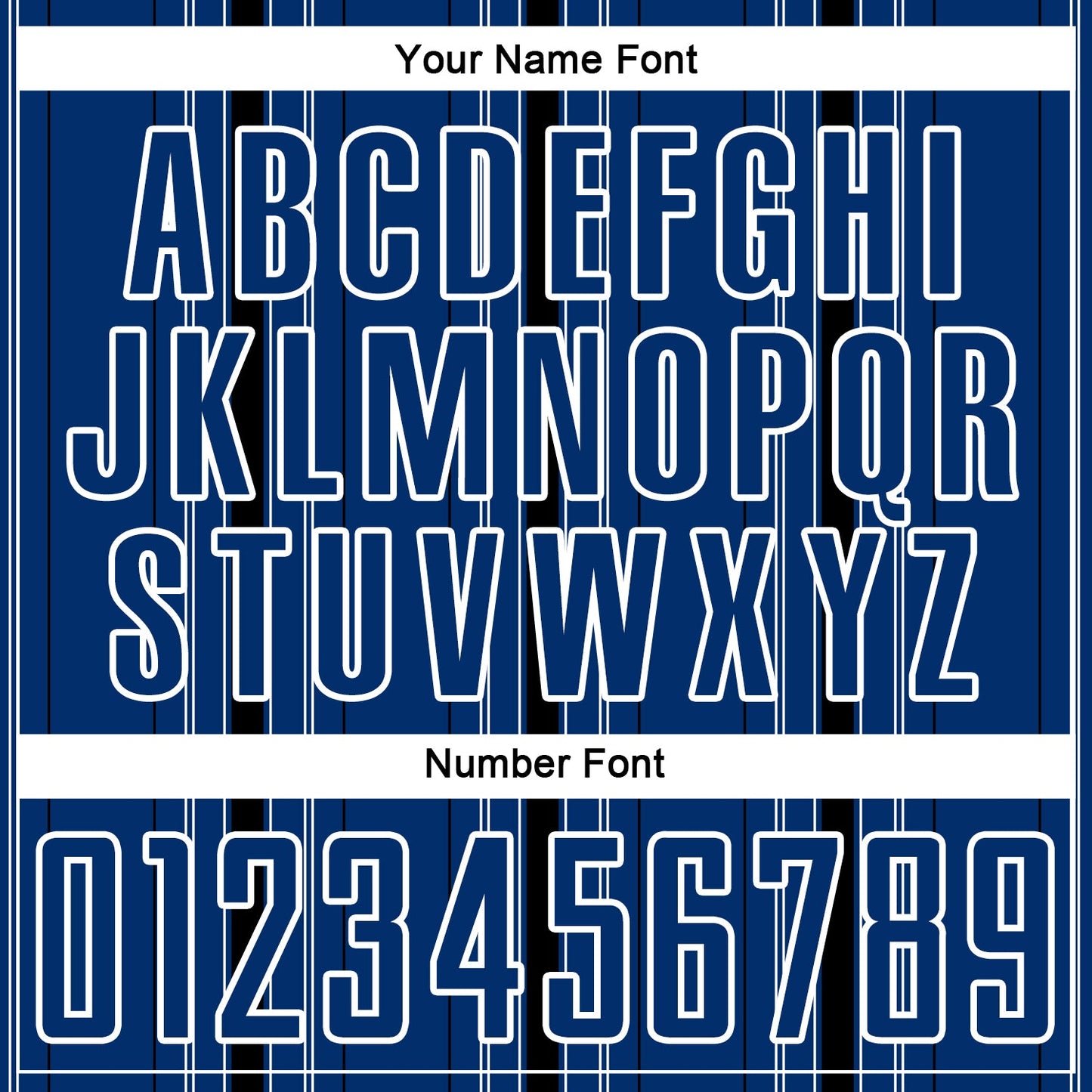 Custom Navy Black-White Stripe Sublimation Soccer Uniform Jersey Limited