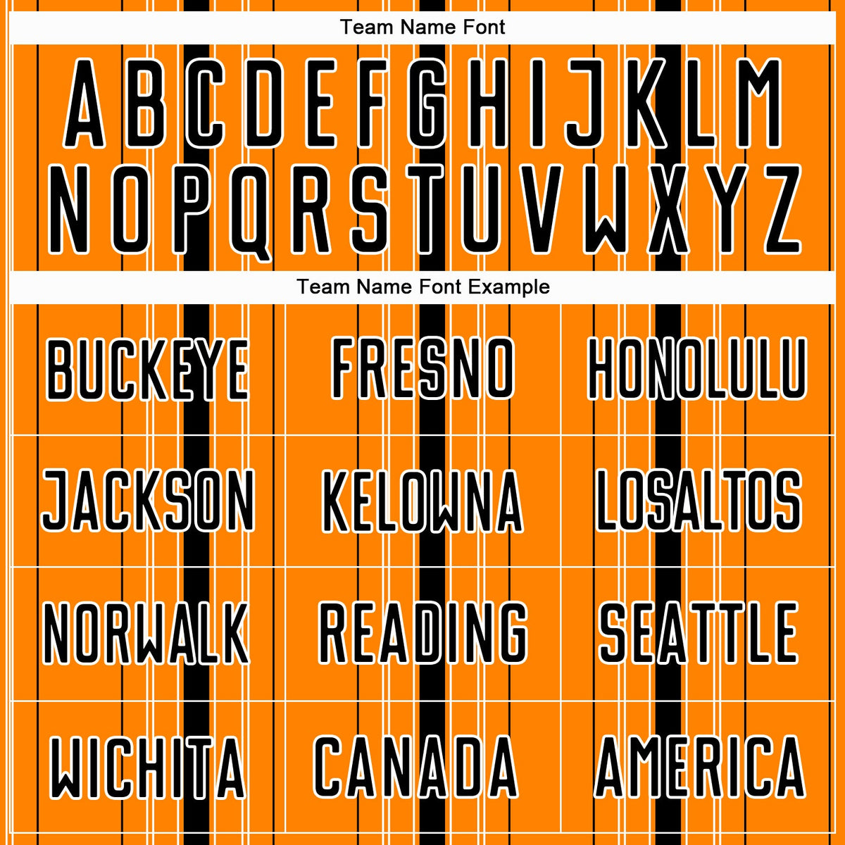 Custom Bay Orange Black-White Stripe Sublimation Soccer Uniform Jersey Limited