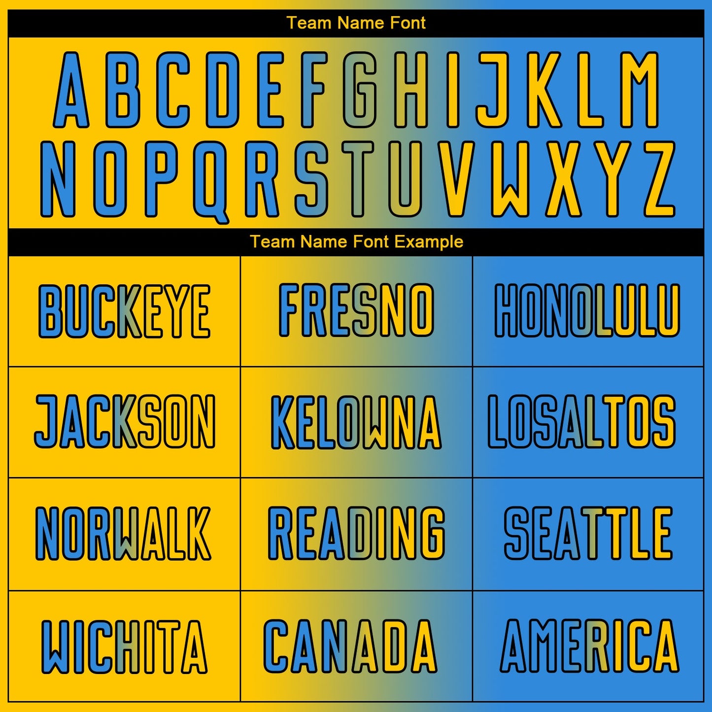 Custom Powder Blue Yellow-Black Sublimation Gradient Fashion Soccer Uniform Jersey Limited