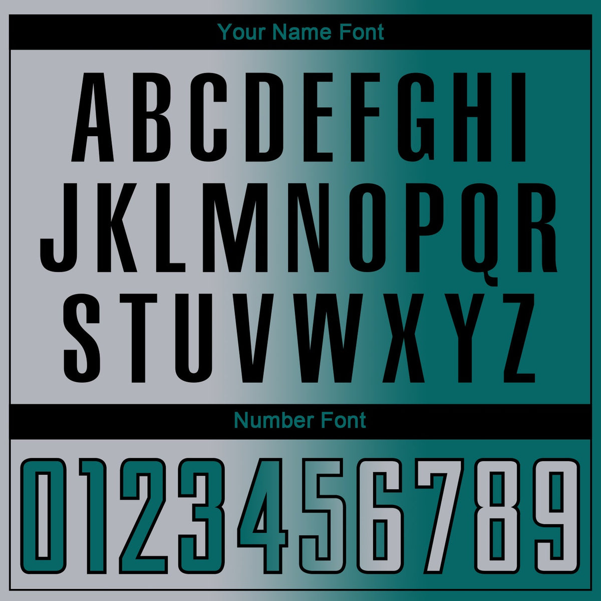 Custom Teal Gray-Navy Sublimation Gradient Fashion Soccer Uniform Jersey Limited