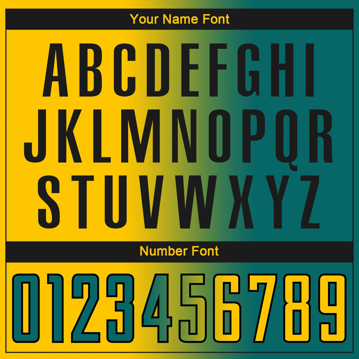 Custom Teal Yellow-Black Sublimation Gradient Fashion Soccer Uniform Jersey Limited