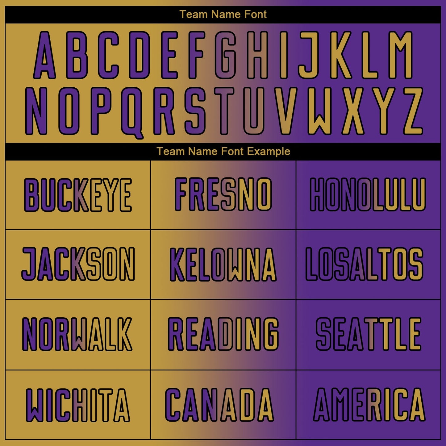 Custom Purple Old Gold-Black Sublimation Gradient Fashion Soccer Uniform Jersey Limited