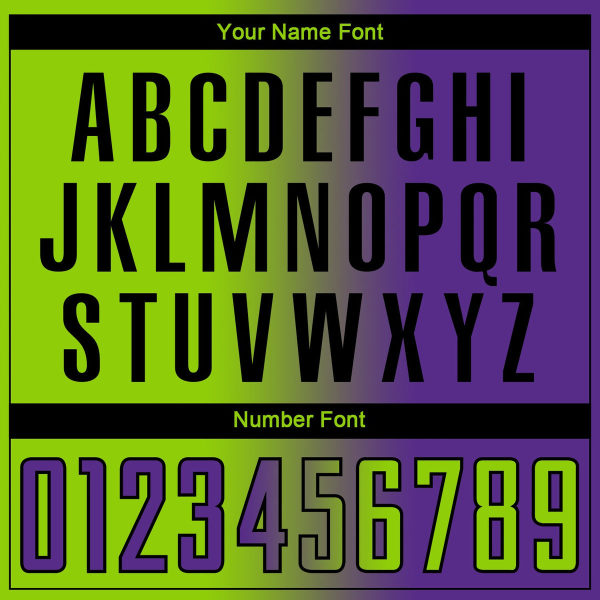 Custom Purple Neon Green-Black Sublimation Gradient Fashion Soccer Uniform Jersey Limited