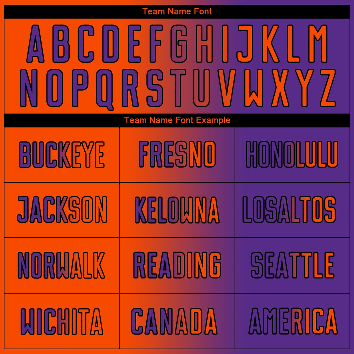 Custom Purple Orange-Black Sublimation Gradient Fashion Soccer Uniform Jersey Limited