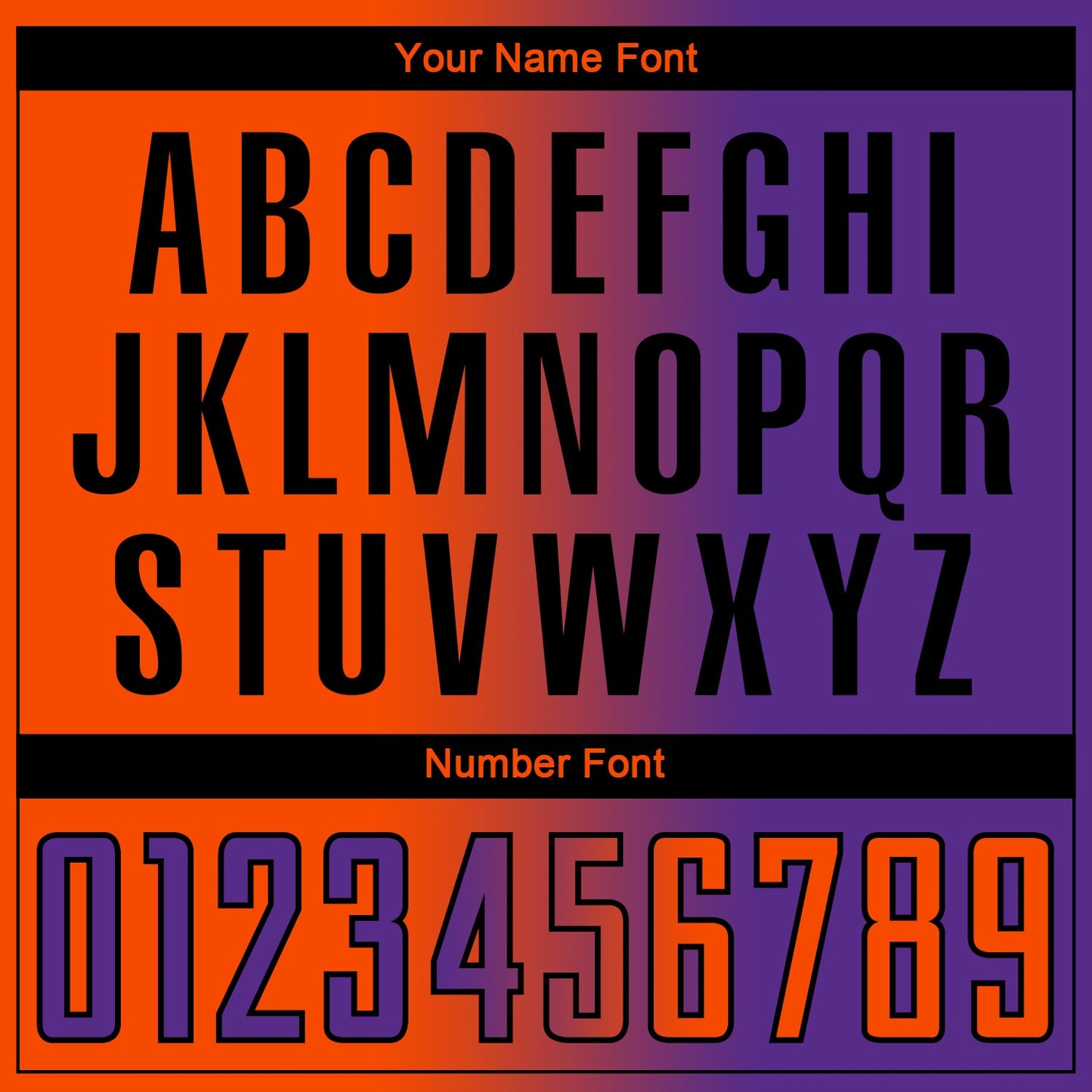 Custom Purple Orange-Black Sublimation Gradient Fashion Soccer Uniform Jersey Limited