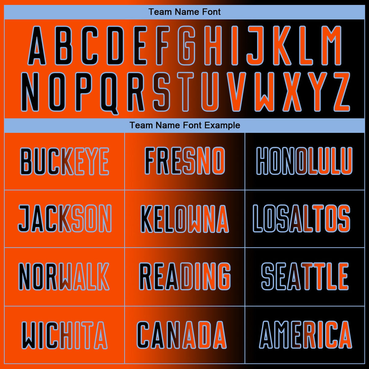 Custom Black Orange-Light Blue Sublimation Gradient Fashion Soccer Uniform Jersey Limited