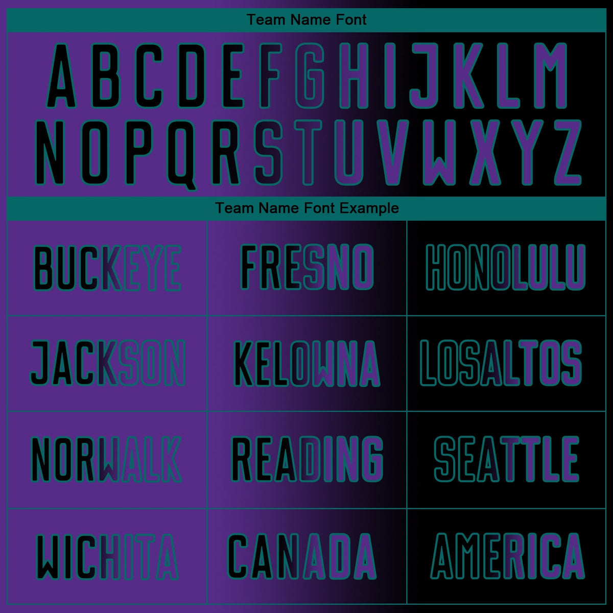 Custom Black Purple-Teal Sublimation Gradient Fashion Soccer Uniform Jersey Limited