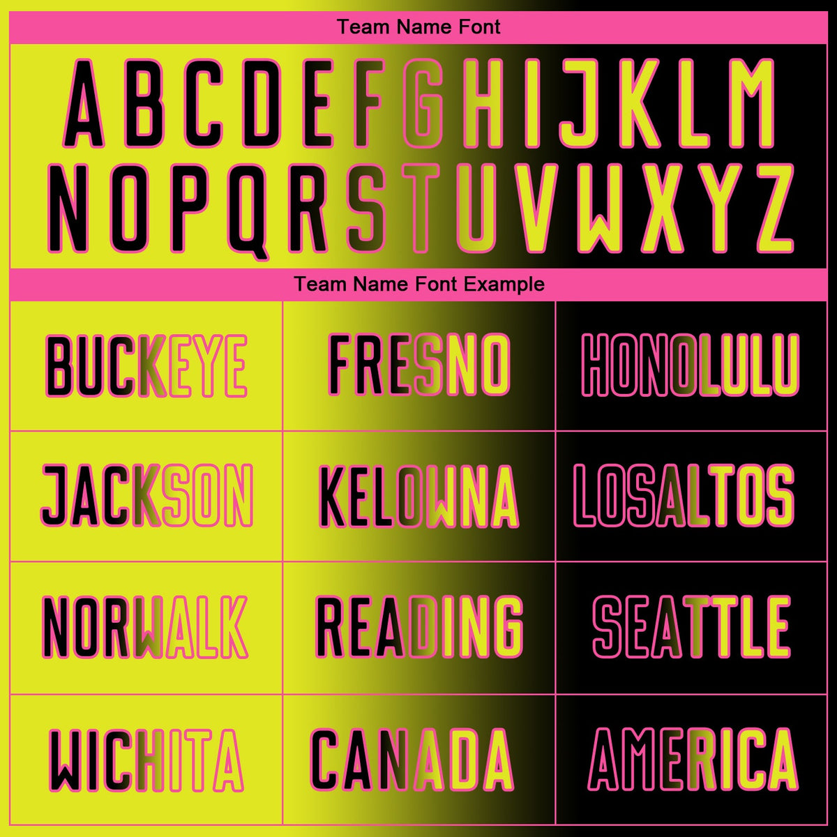 Custom Black Neon Yellow-Pink Sublimation Gradient Fashion Soccer Uniform Jersey Limited