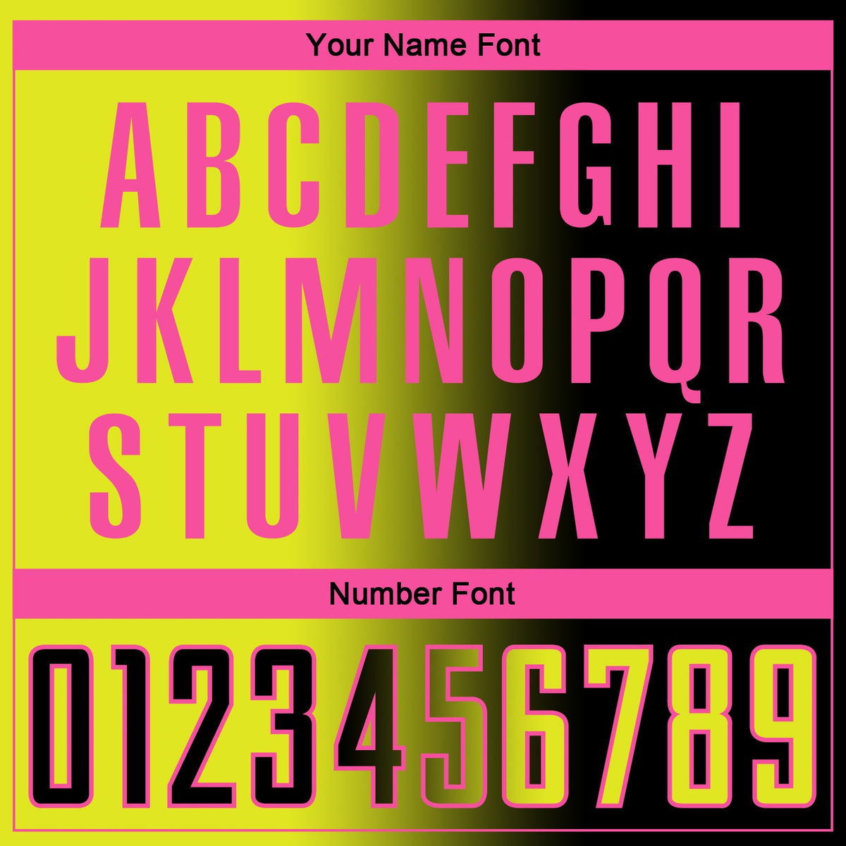 Custom Black Neon Yellow-Pink Sublimation Gradient Fashion Soccer Uniform Jersey Limited