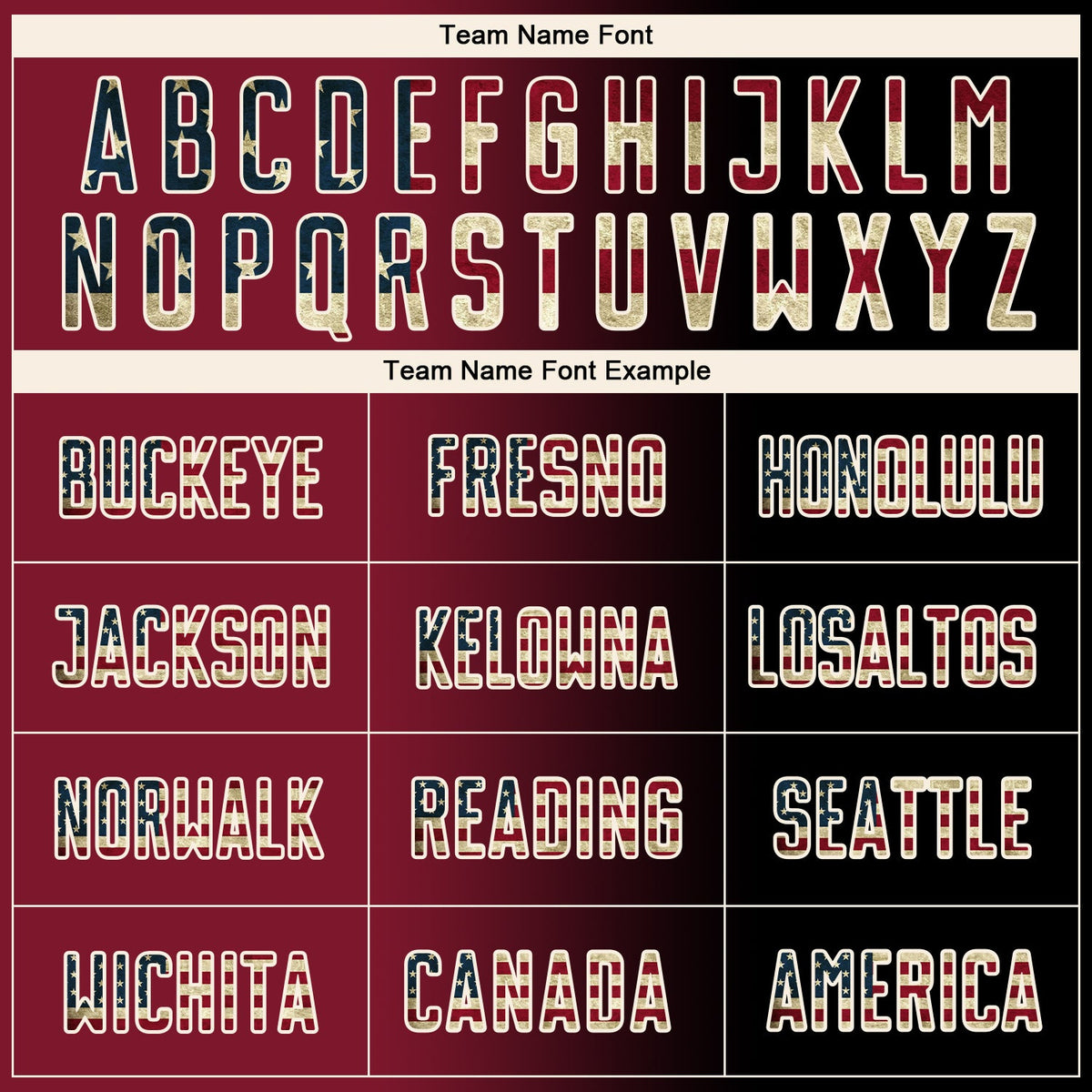 Custom Black Vintage USA Flag Crimson-Cream Sublimation Gradient Fashion Soccer Uniform Jersey Limited