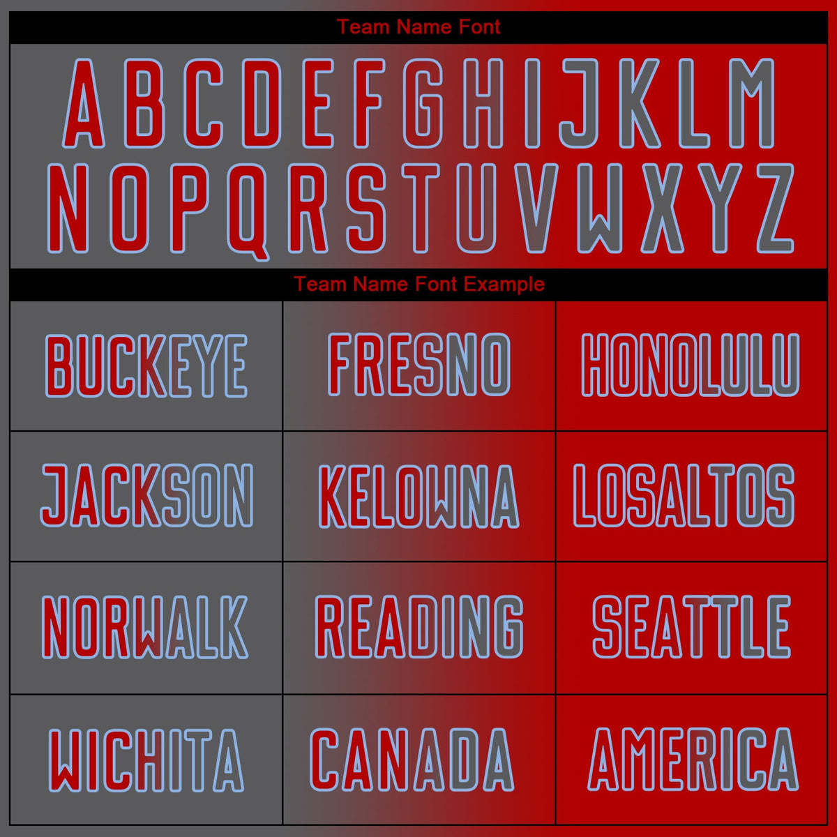 Custom Red Steel Gray-Light Blue Sublimation Gradient Fashion Soccer Uniform Jersey Limited