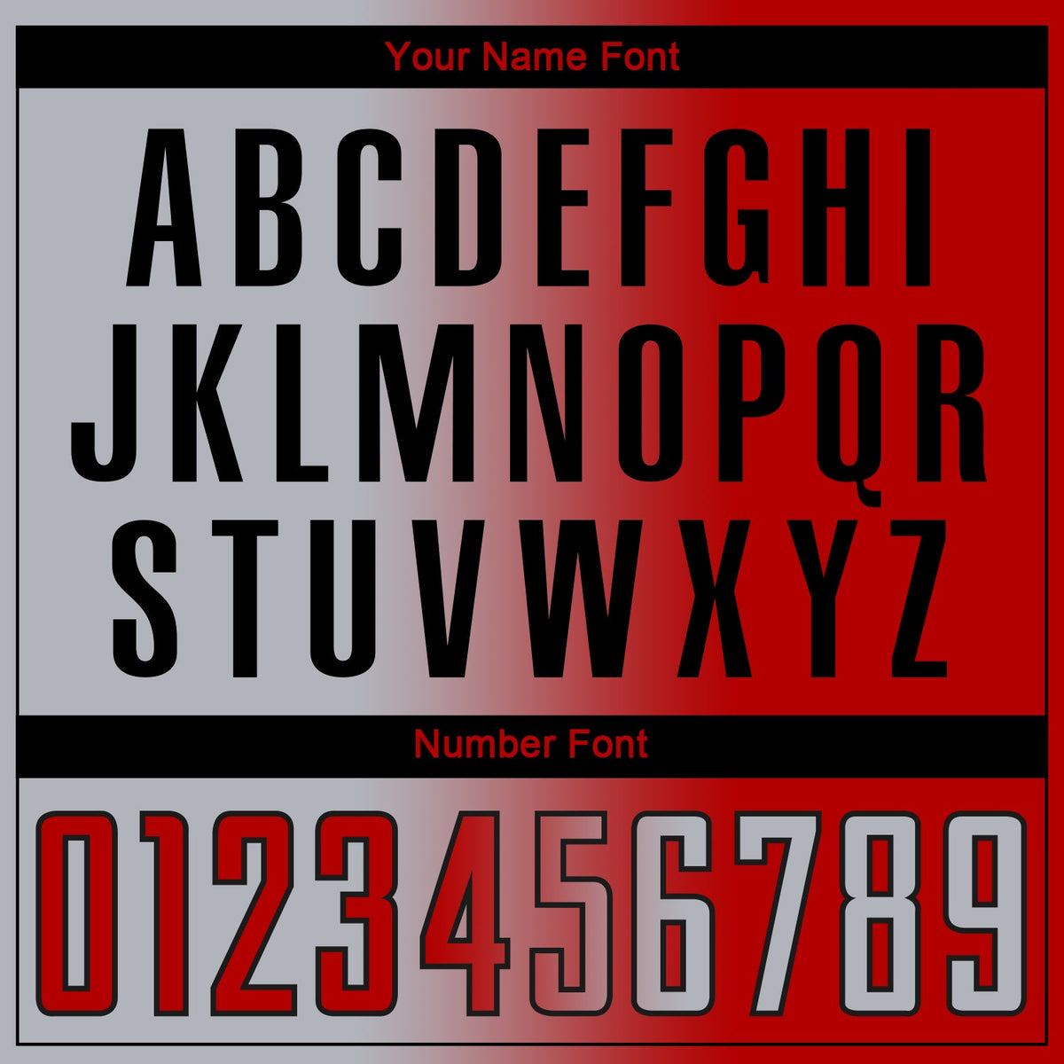 Custom Red Gray-Black Sublimation Gradient Fashion Soccer Uniform Jersey Limited