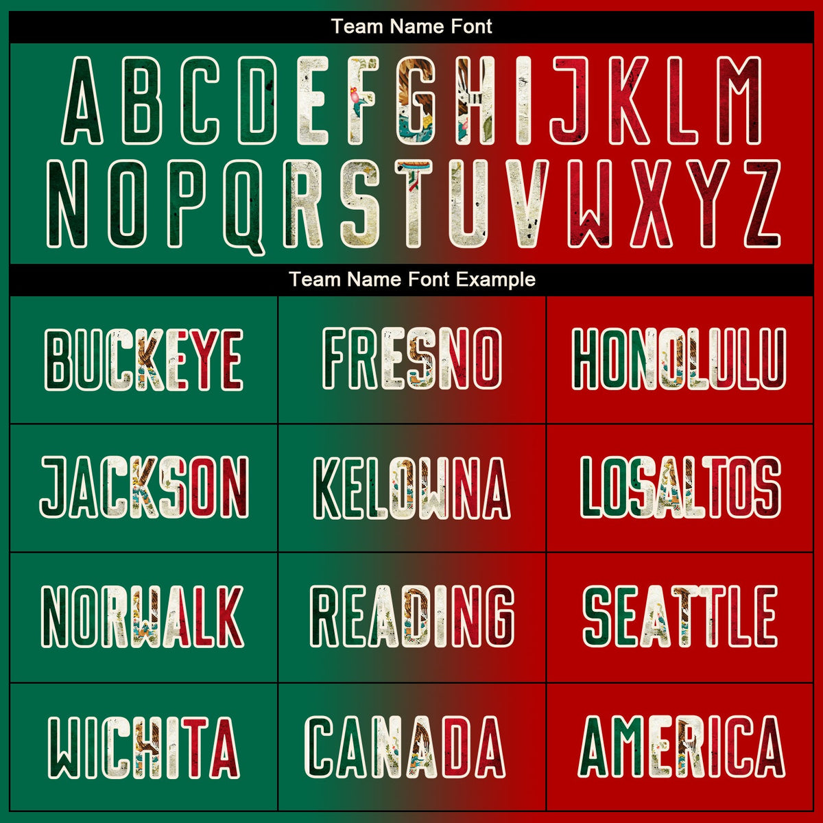 Custom Red Vintage Mexican Flag Kelly Green Black-Cream Sublimation Gradient Fashion Soccer Uniform Jersey Limited