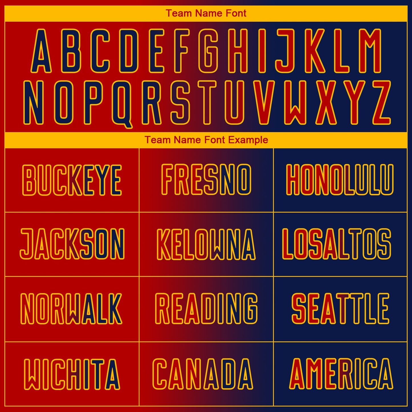 Custom Navy Red-Gold Sublimation Gradient Fashion Soccer Uniform Jersey Limited