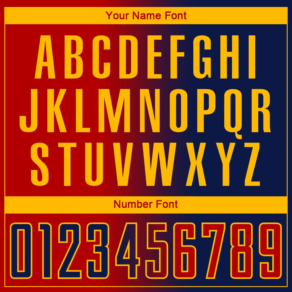 Custom Navy Red-Gold Sublimation Gradient Fashion Soccer Uniform Jersey Limited