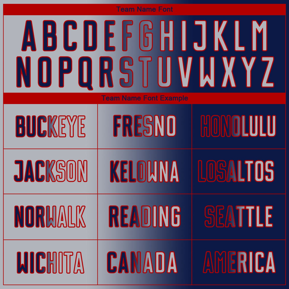 Custom Navy Gray-Red Sublimation Gradient Fashion Soccer Uniform Jersey Limited