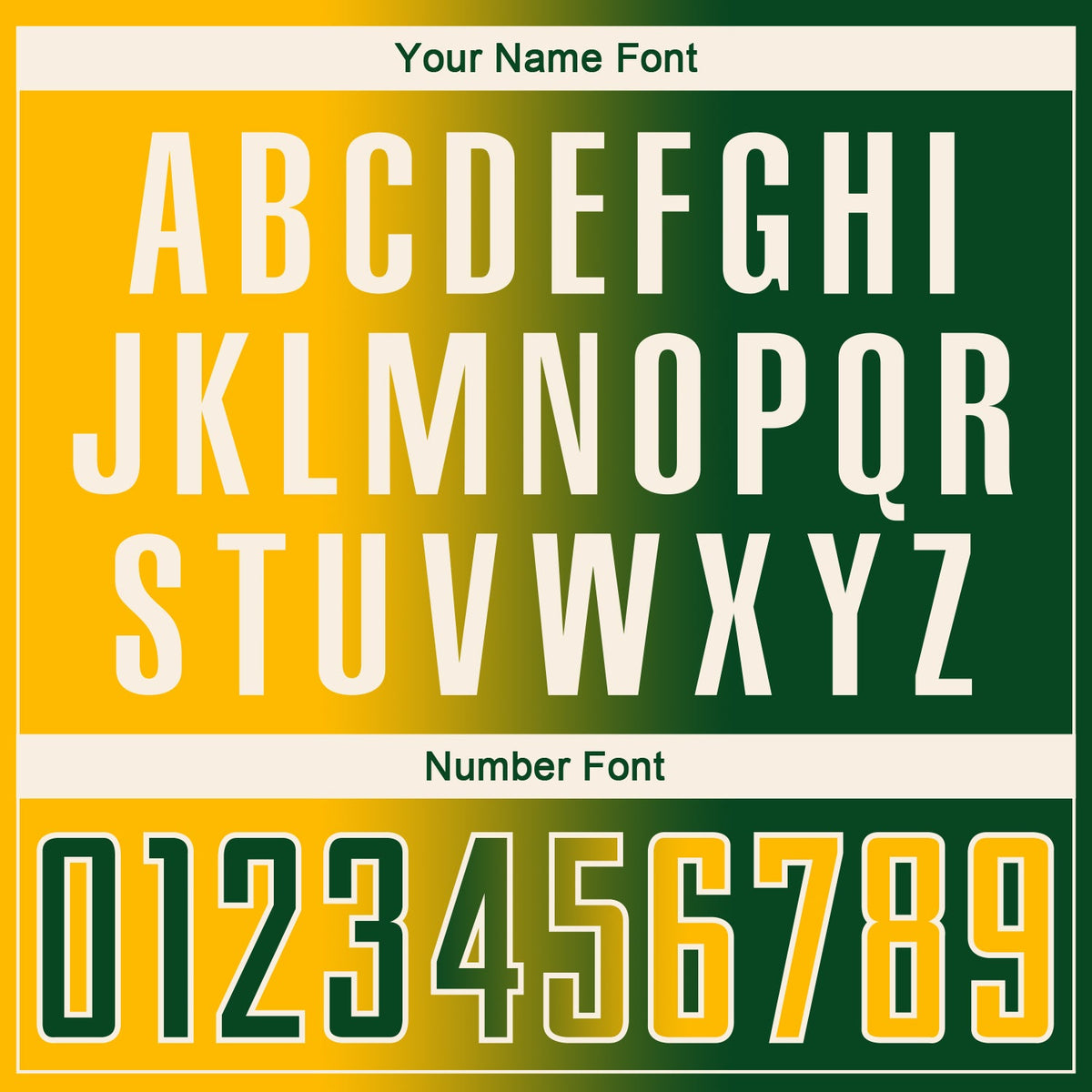 Custom Green Gold-Cream Sublimation Gradient Fashion Soccer Uniform Jersey Limited