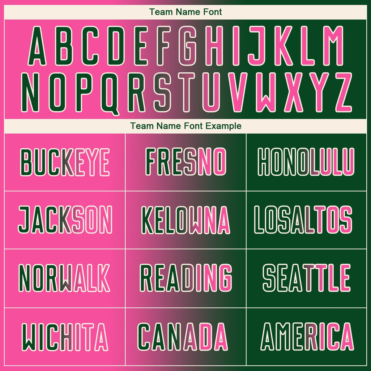 Custom Green Pink-Cream Sublimation Gradient Fashion Soccer Uniform Jersey Limited