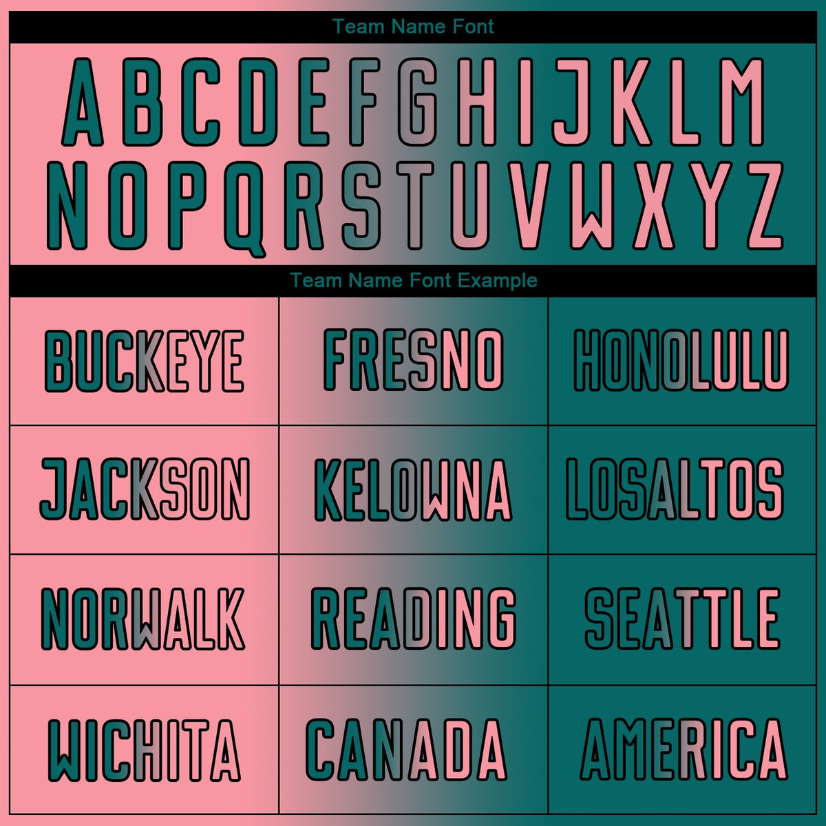 Custom Teal Medium Pink-Black Sublimation Gradient Fashion Soccer Uniform Jersey Limited