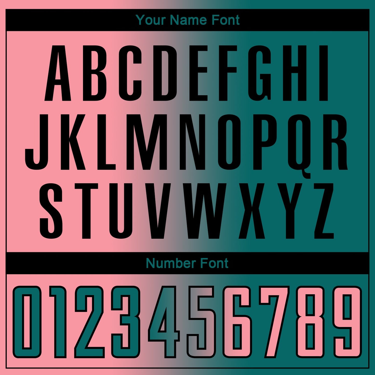 Custom Teal Medium Pink-Black Sublimation Gradient Fashion Soccer Uniform Jersey Limited