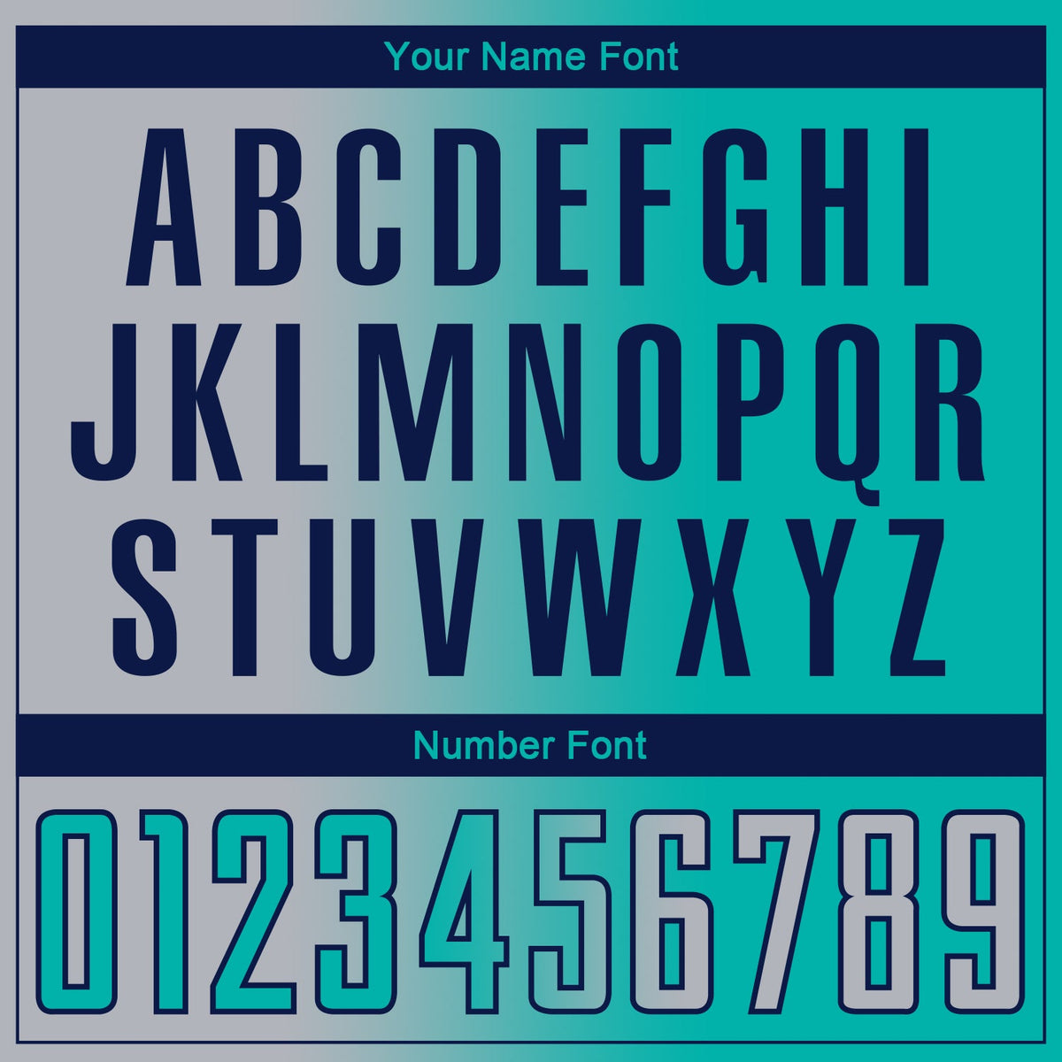 Custom Aqua Gray-Navy Sublimation Gradient Fashion Soccer Uniform Jersey Limited