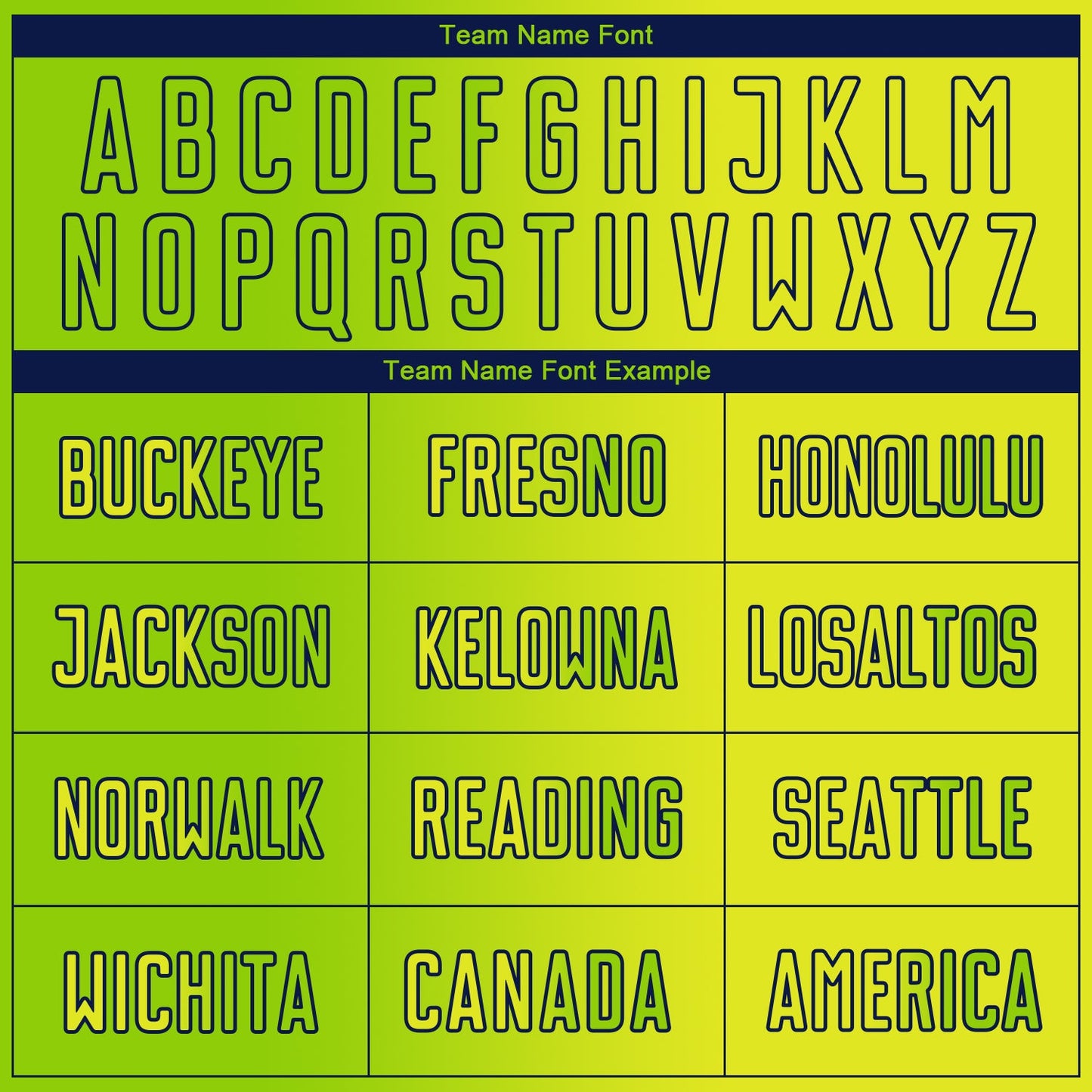 Custom Neon Yellow Neon Green-Navy Sublimation Gradient Fashion Soccer Uniform Jersey Limited