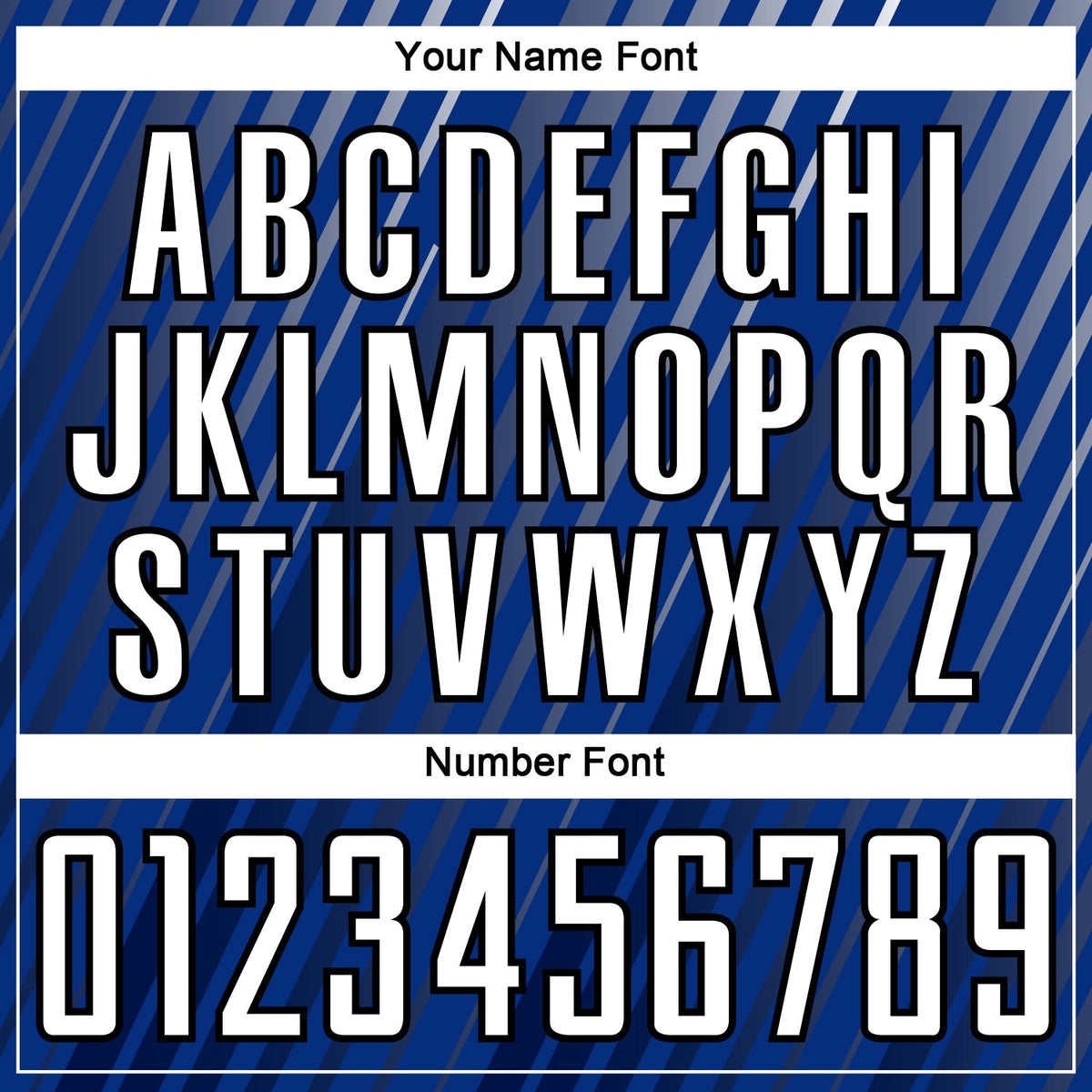 Custom Royal White-Black Stripe Line Sublimation Soccer Uniform Jersey Limited