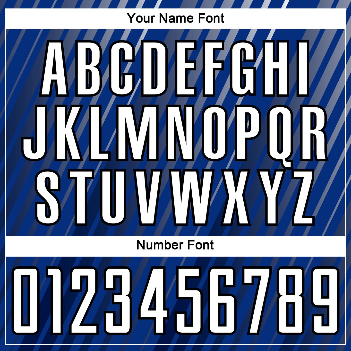 Custom Royal White-Black Stripe Line Sublimation Soccer Uniform Jersey Limited