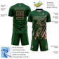 Custom Green Medium Pink Splash Sublimation Soccer Uniform Jersey Limited