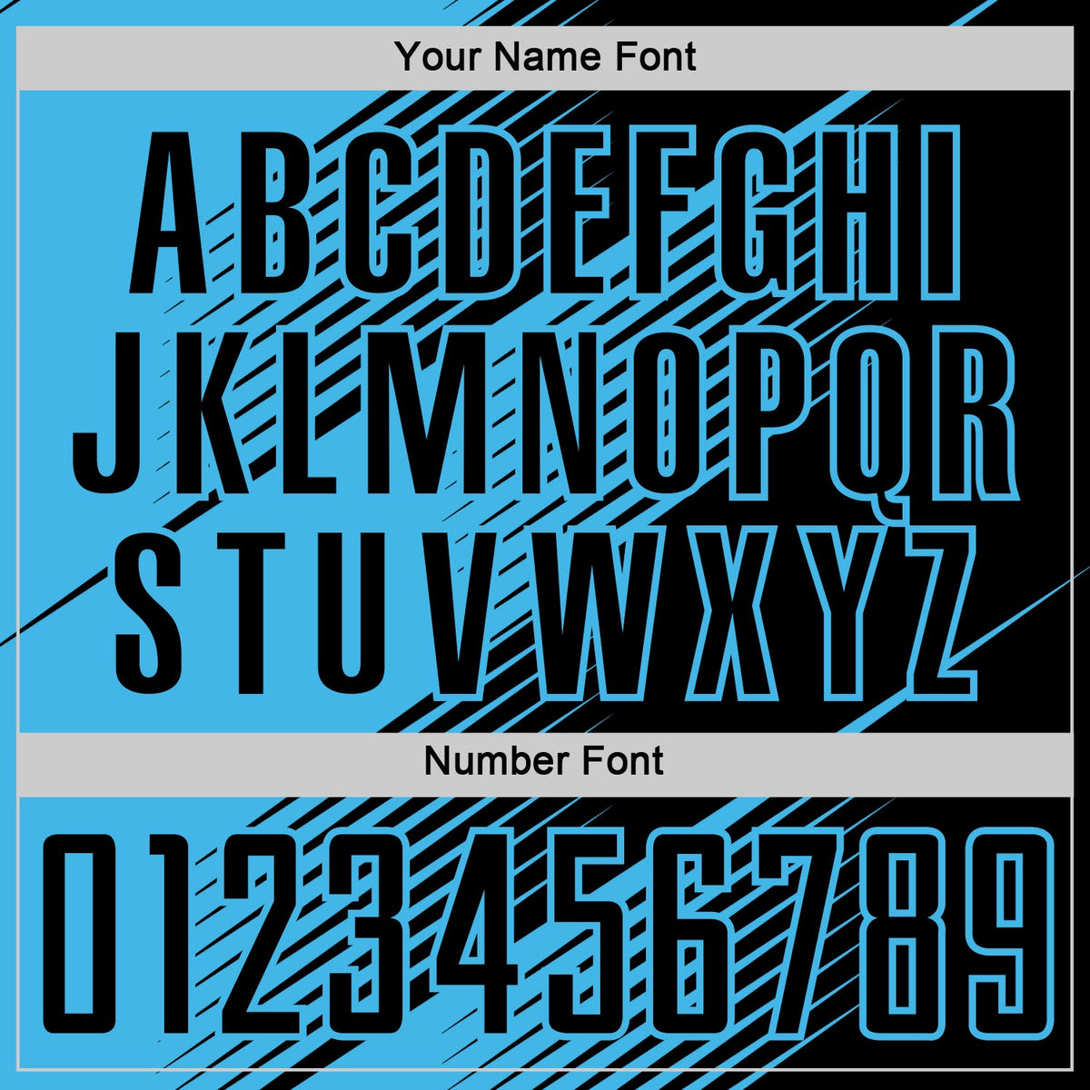 Custom Black Sky Blue Line Sublimation Soccer Uniform Jersey Limited