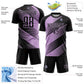 Custom Black Light Pink Line Sublimation Soccer Uniform Jersey Limited