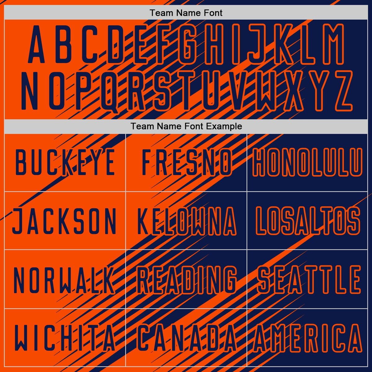 Custom Navy Orange Line Sublimation Soccer Uniform Jersey Limited