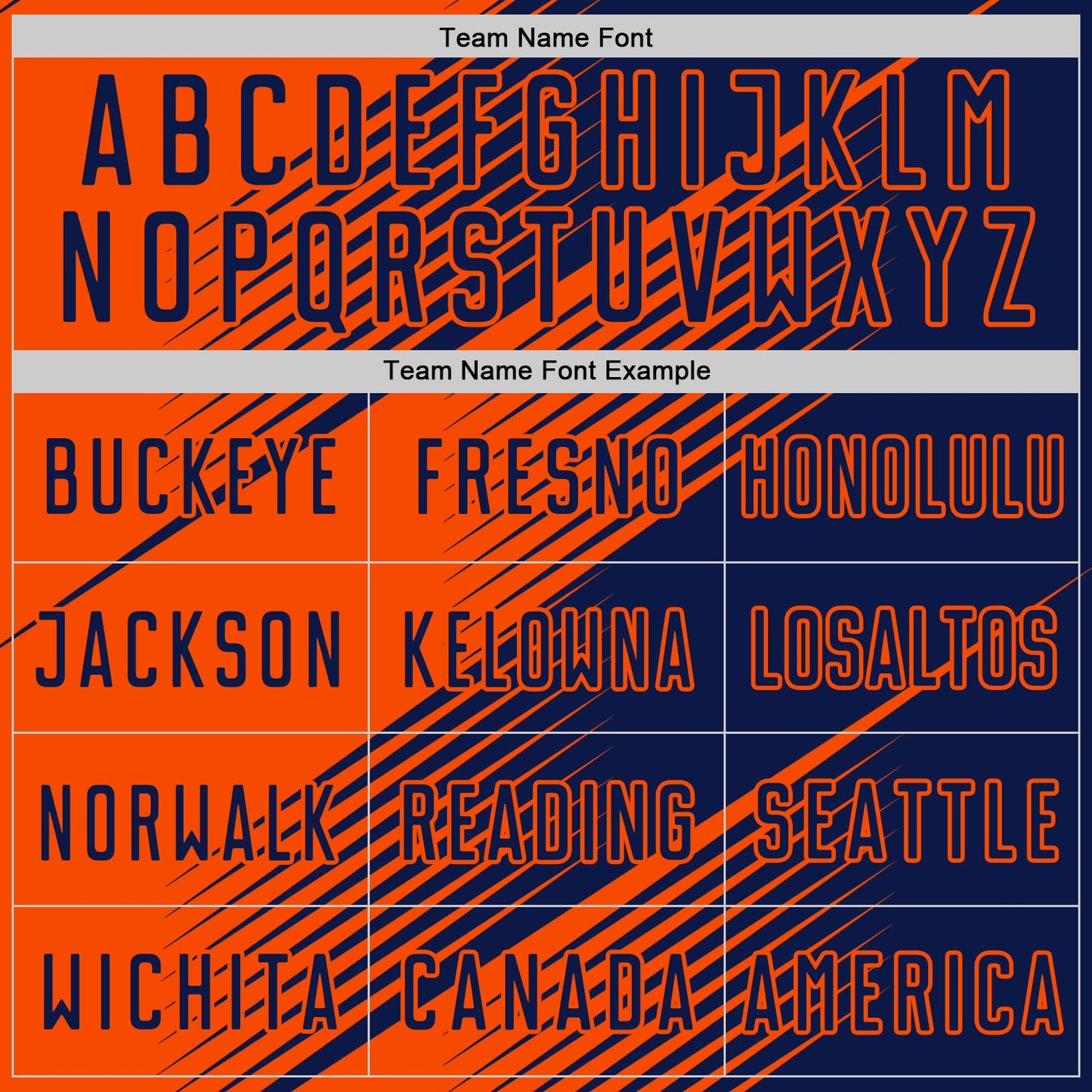 Custom Navy Orange Line Sublimation Soccer Uniform Jersey Limited