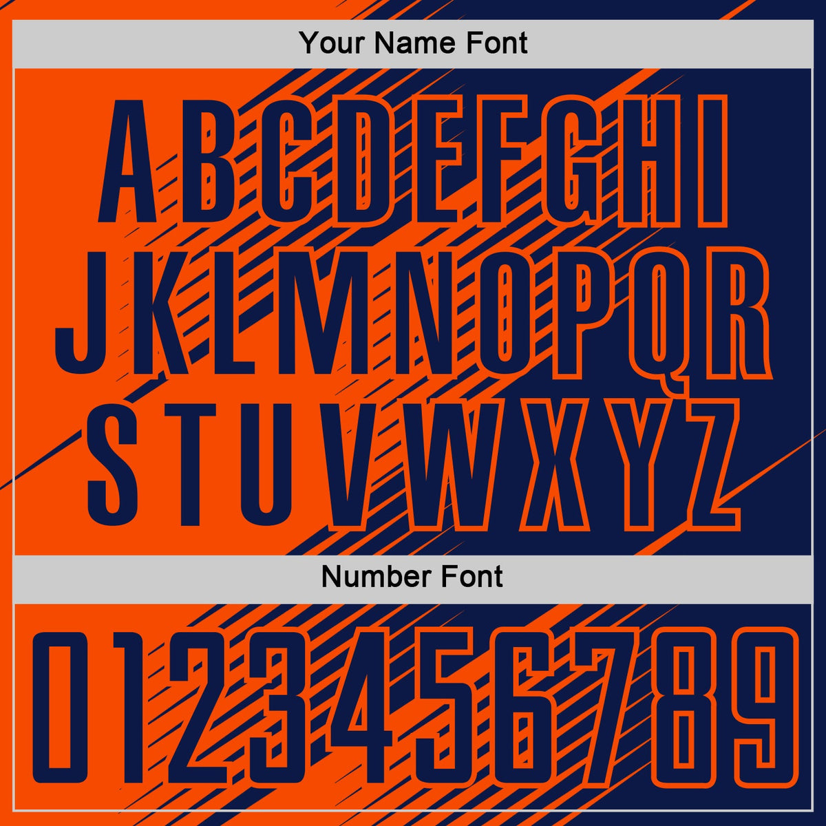 Custom Navy Orange Line Sublimation Soccer Uniform Jersey Limited