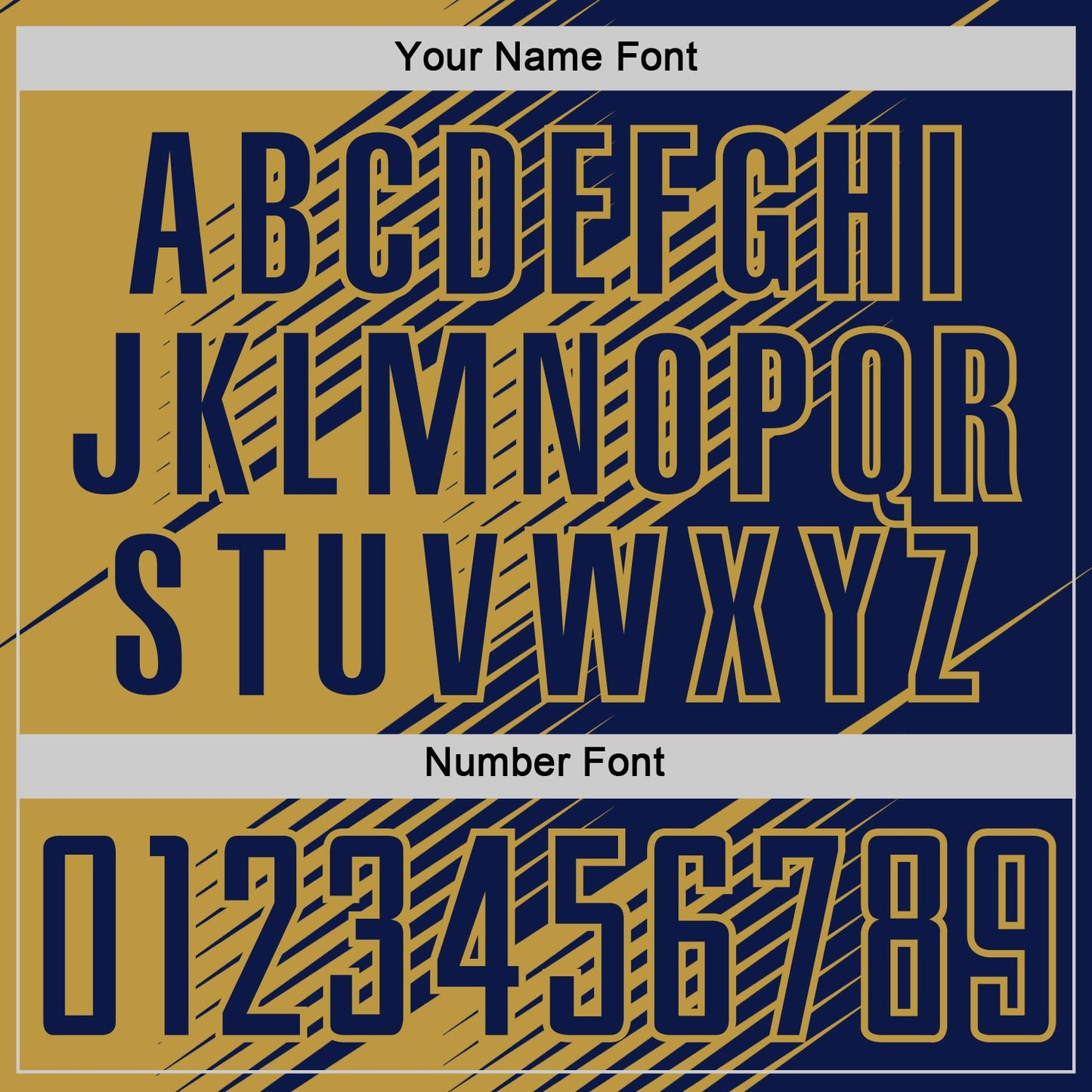 Custom Navy Old Gold Line Sublimation Soccer Uniform Jersey Limited