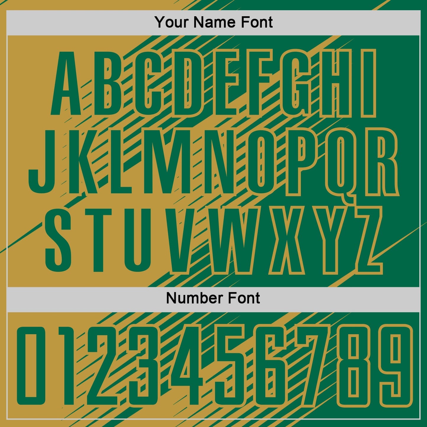 Custom Kelly Green Old Gold Line Sublimation Soccer Uniform Jersey Limited