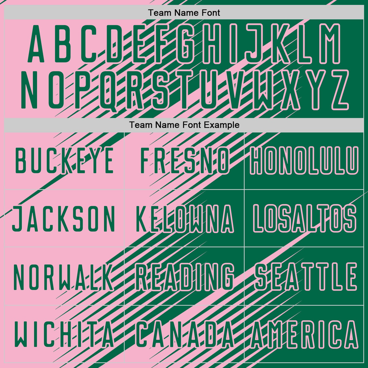 Custom Kelly Green Light Pink Line Sublimation Soccer Uniform Jersey Limited