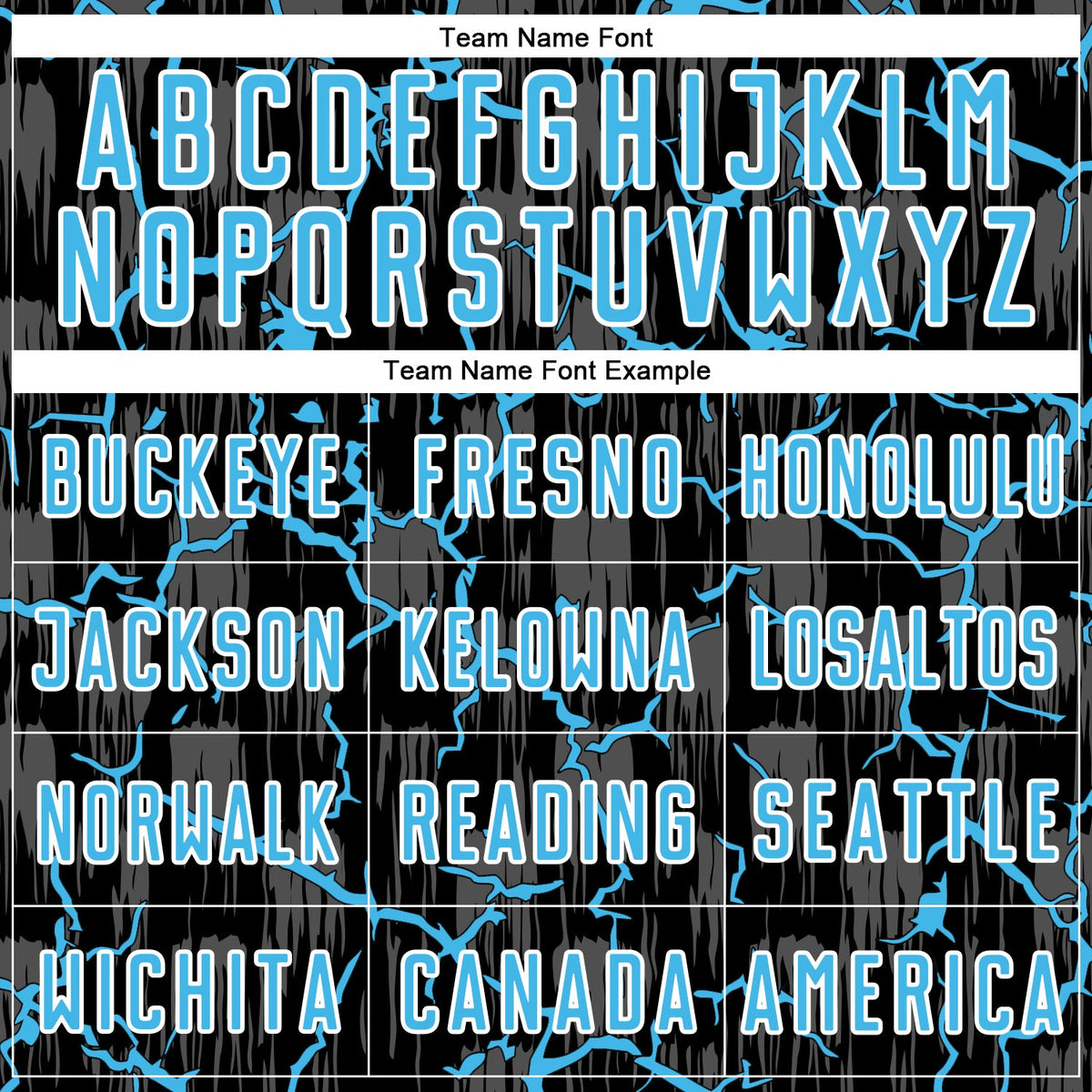 Custom Black Sky Blue-White Lightning Sublimation Soccer Uniform Jersey Limited