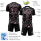 Custom Black Light Pink Lightning Sublimation Soccer Uniform Jersey Limited